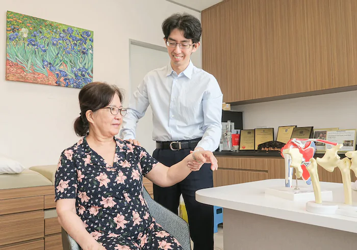 July 2020 Examining Shoulder JPG copy